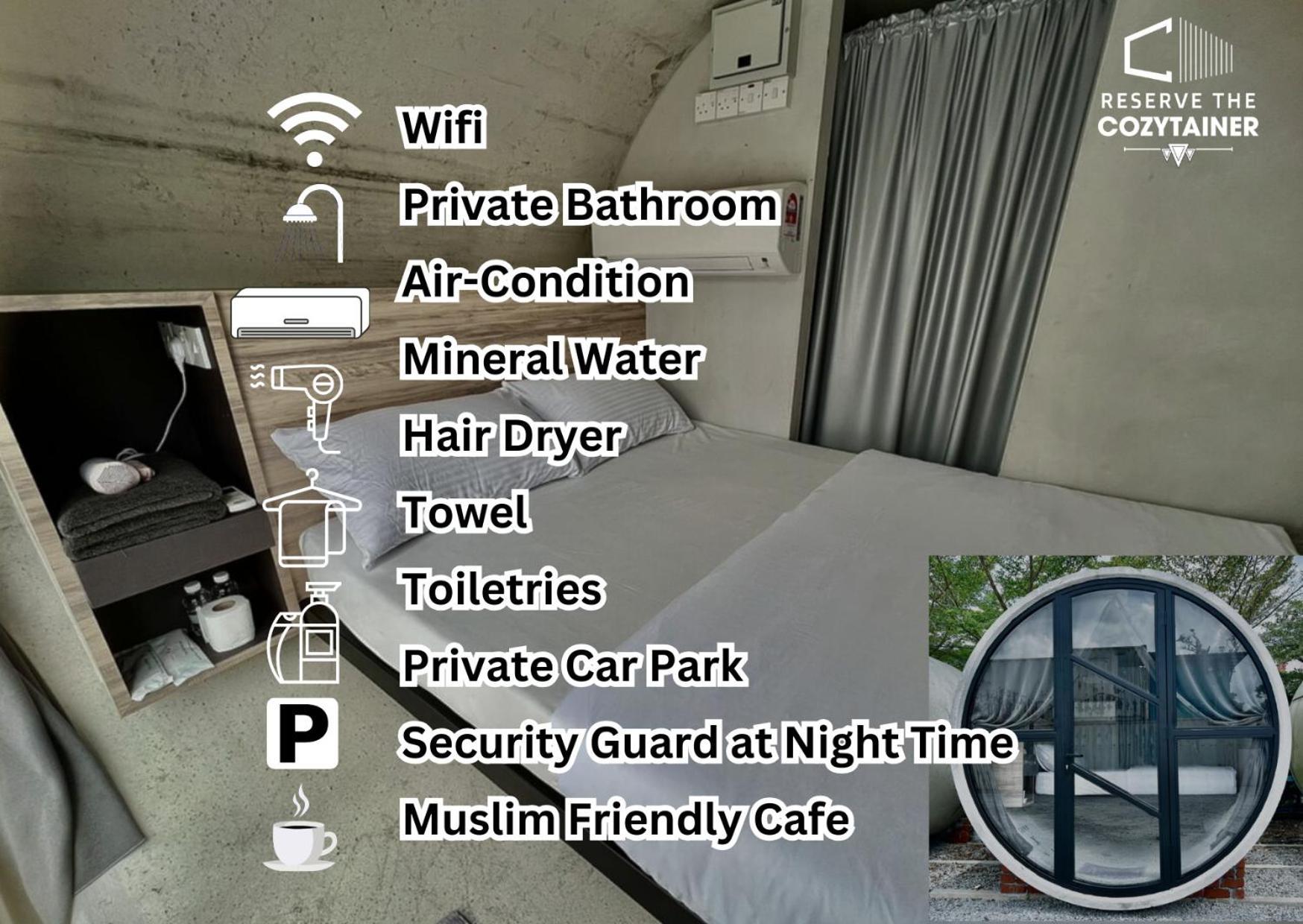Hotel The Cozytainer Taiping Exterior foto